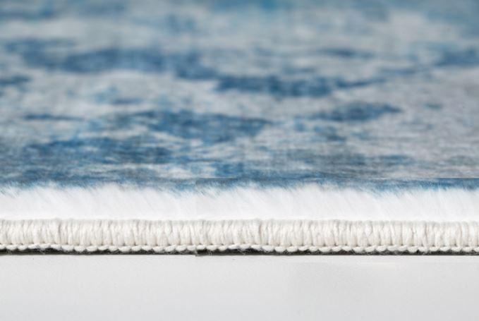 5’ x 8’ Blue White Abstract Sky Area Rug