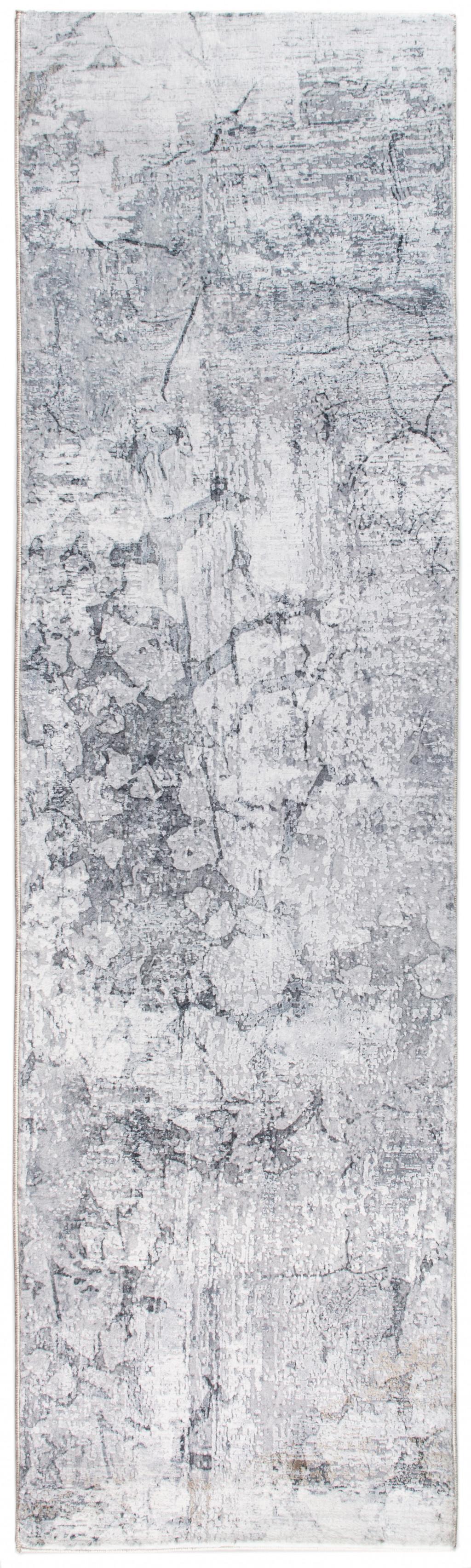 6’ x 9’ Gray Distressed Marble Area Rug