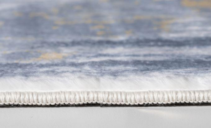 6’ x 9’ Gray Distressed Steps Abstract Area Rug