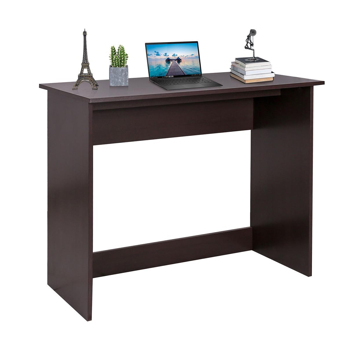 Minimalist Dark Walnut Work and Study Table