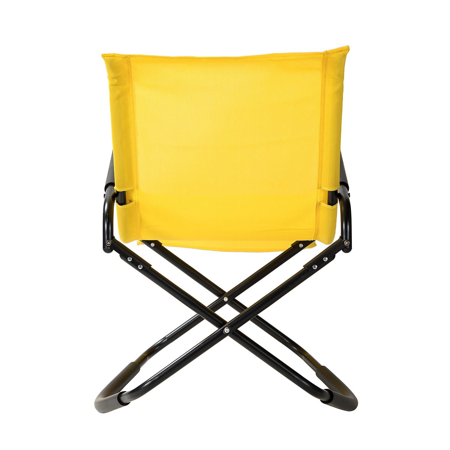 Yellow Outdoor Reclining Chaise Lounge
