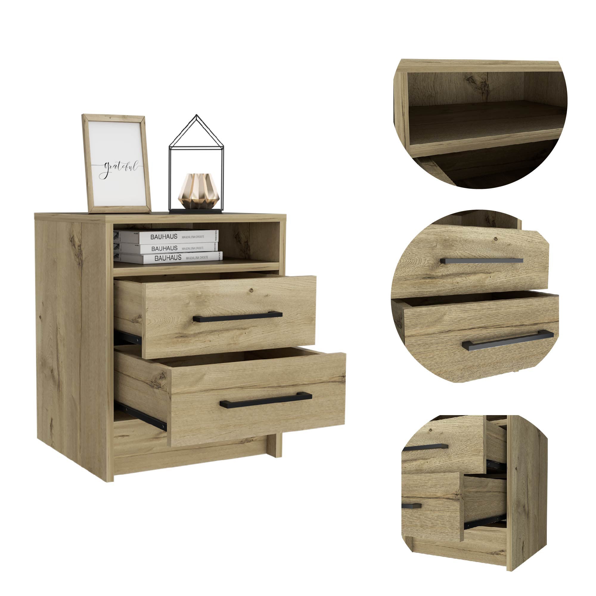 Sophisticated and Stylish Light Grey Nightstand