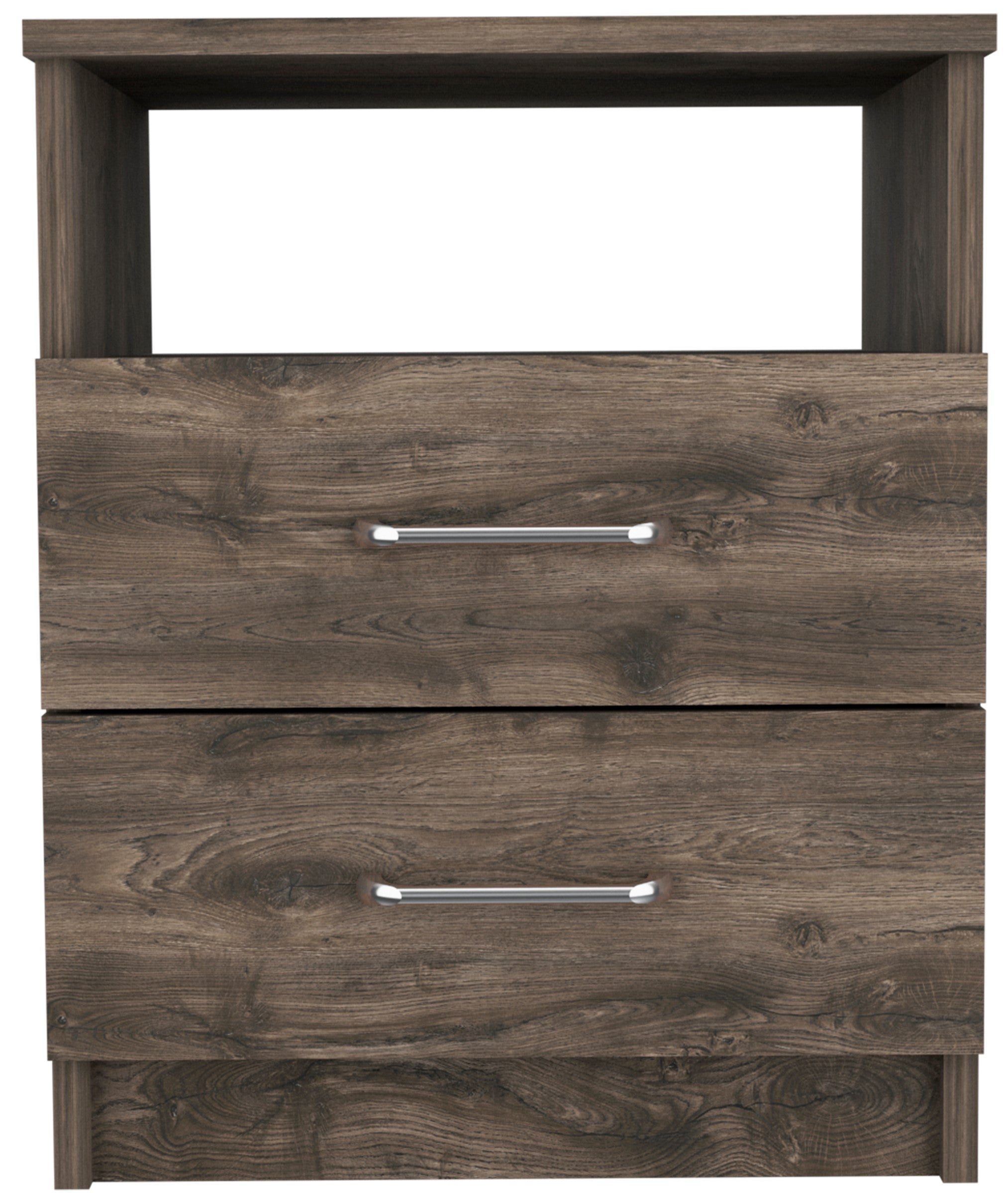 Modern and Stylish Dark Brown Particle Bedroom Nightstand