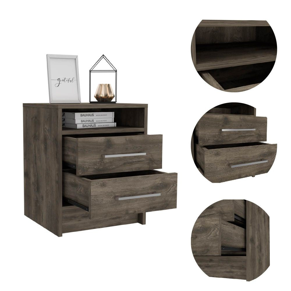 Sophisticated and Stylish Dark Brown Nightstand