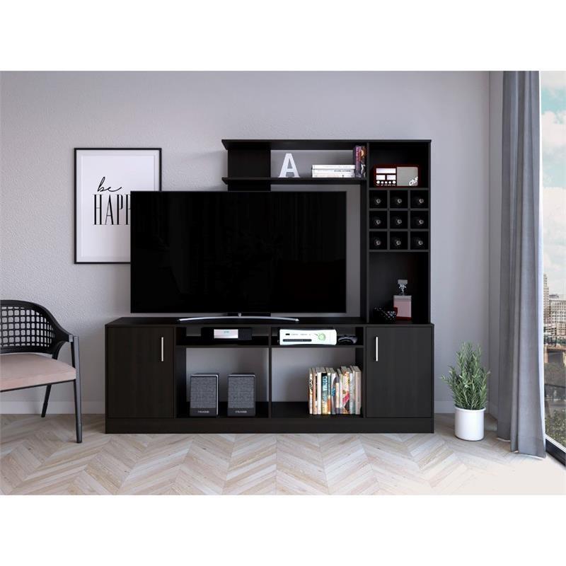 Stylish Black  Television Entertainment Center