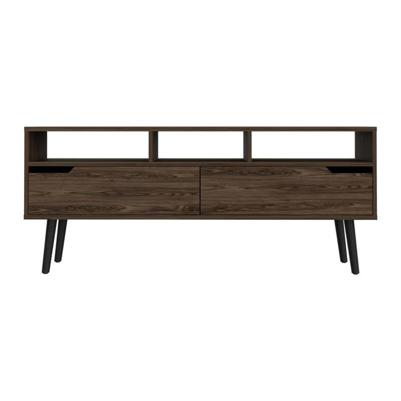 Sleek Dark Walnut  Television Stand