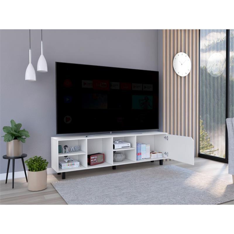 Stylish and Fresh White Television Stand