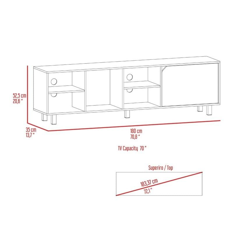 Stylish and Fresh White Television Stand