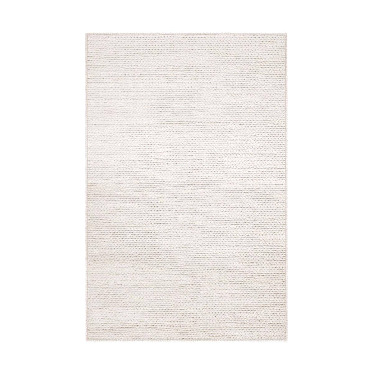 5' X 8' Off White Wool Handmade Stain Resistant Area Rug Default Title