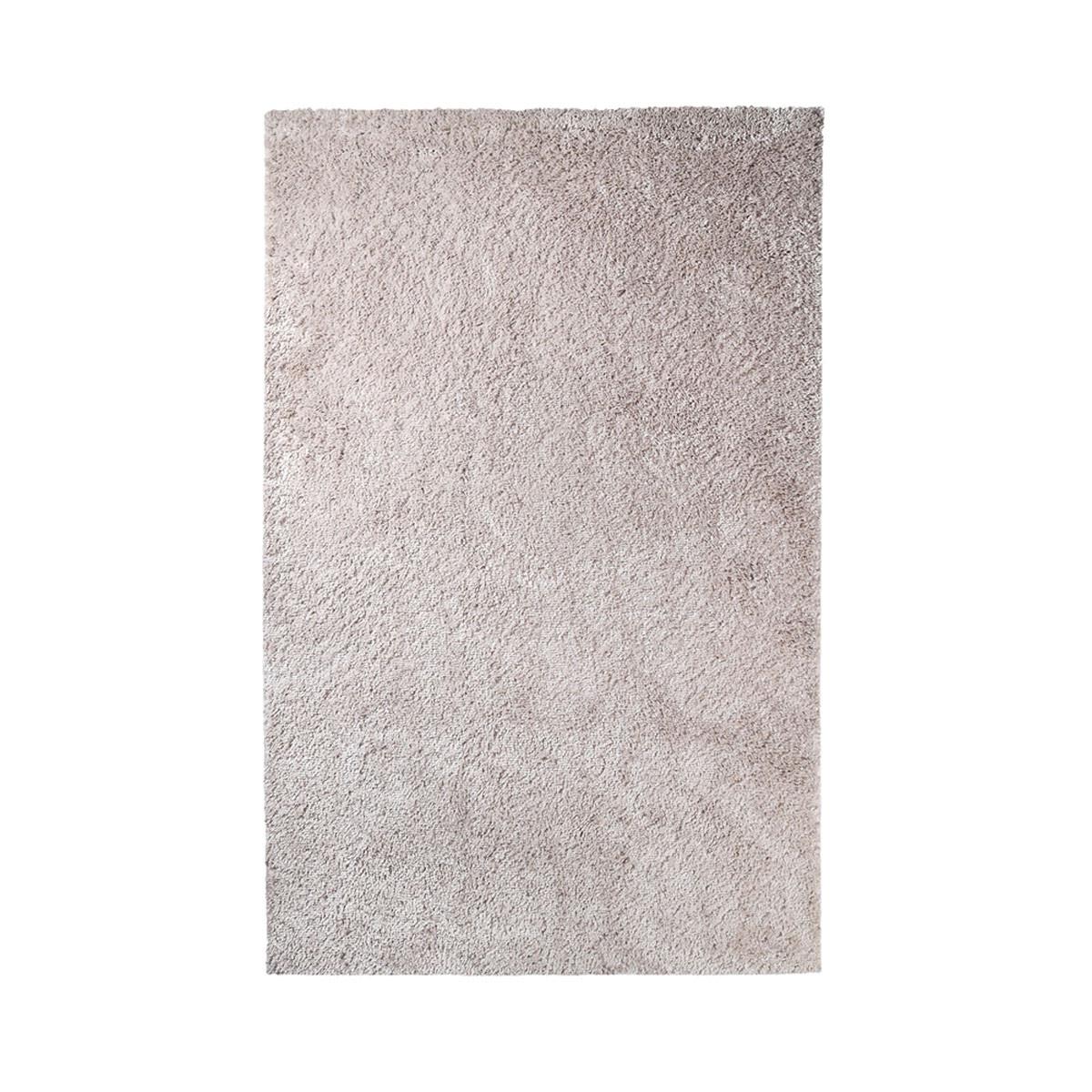 4' X 6' Beige Shag Stain Resistant Area Rug Default Title
