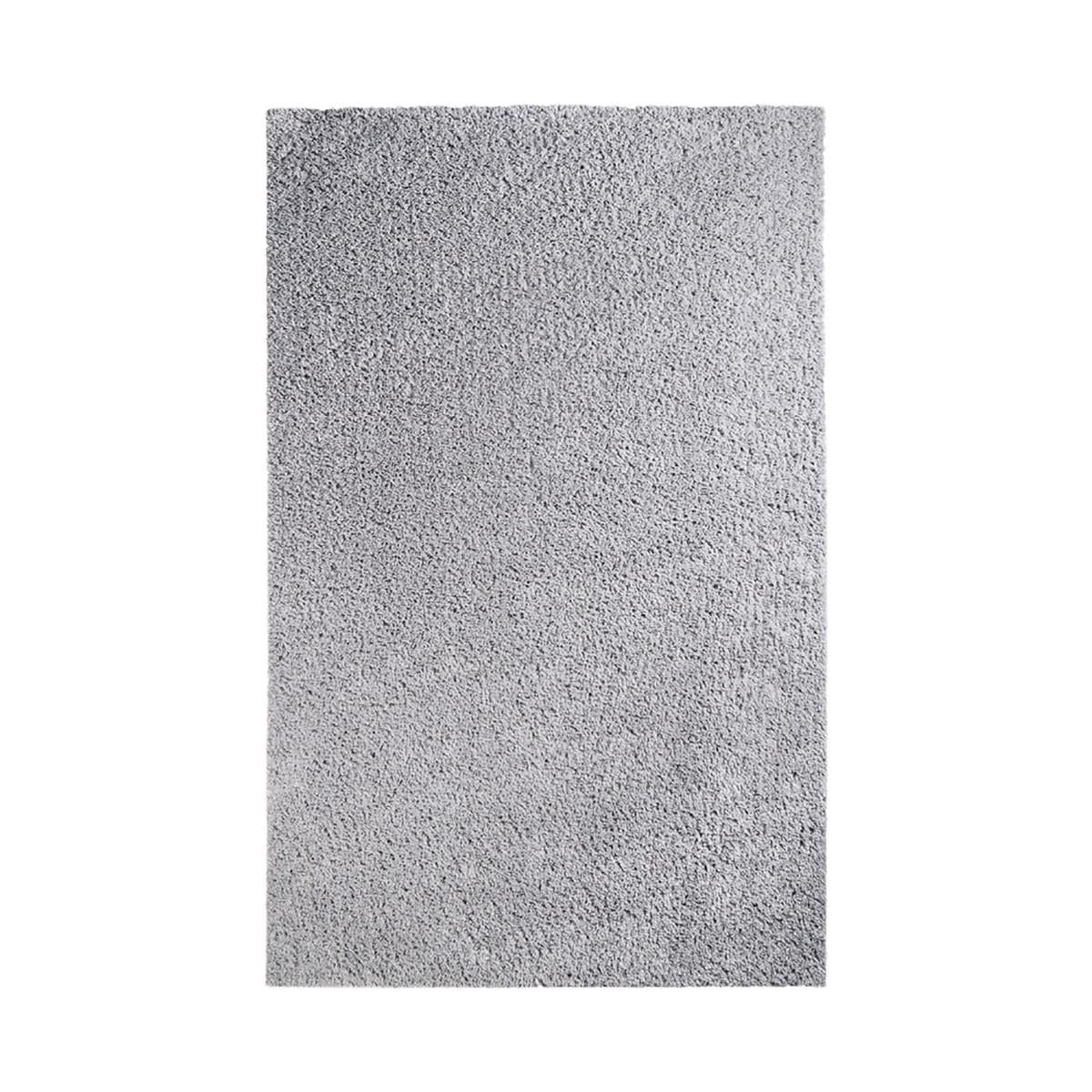 8' X 10' Silver Shag Stain Resistant Area Rug
