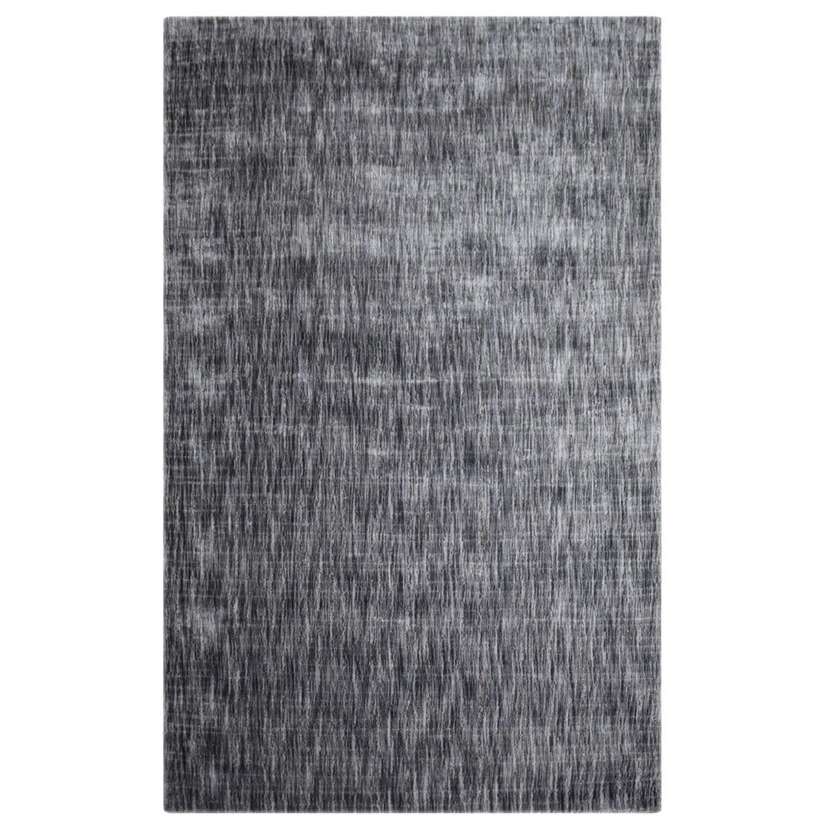 5' X 8' Grey Abstract Handmade Stain Resistant Area Rug Default Title