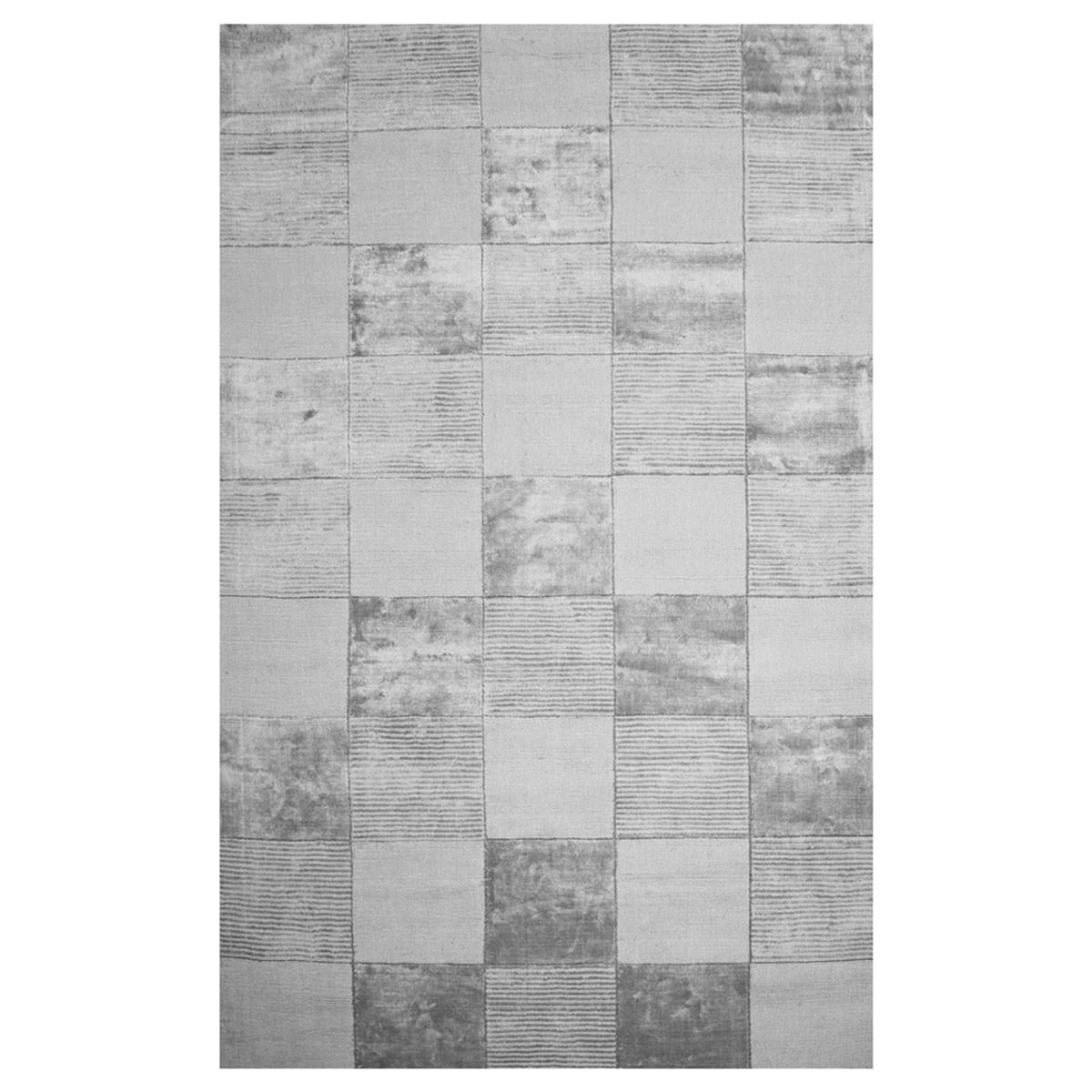 5' X 8' Grey Geometric Hand Woven Stain Resistant Area Rug Default Title