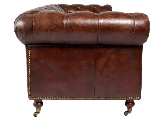 Birmingham Sofa Dark Brown Leather