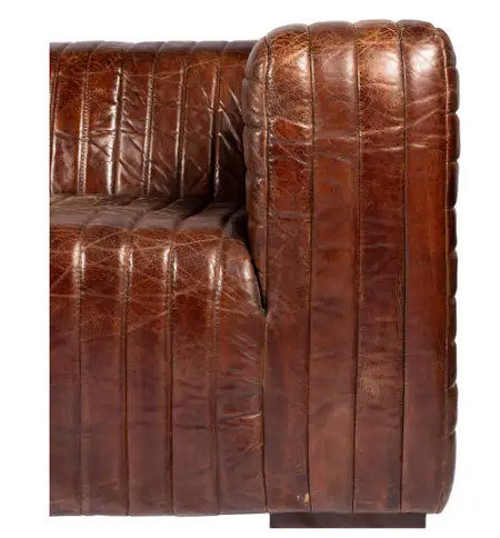 Castle Sofa Dark Brown Leather