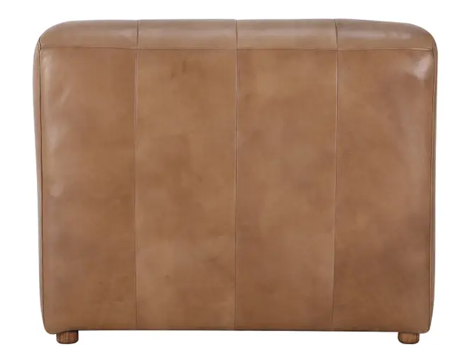 Ramsay Leather Chaise - Tan