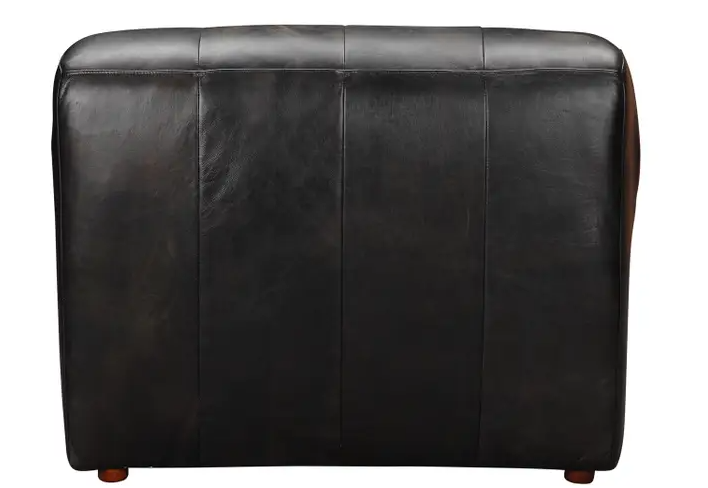 Ramsay Leather Chaise - Antique