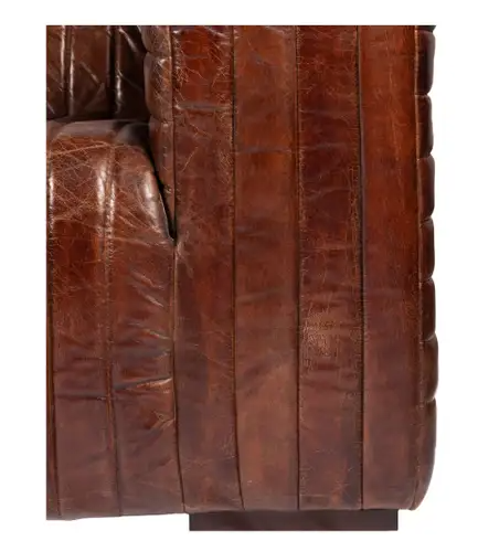 Castle Sofa Dark Brown Leather