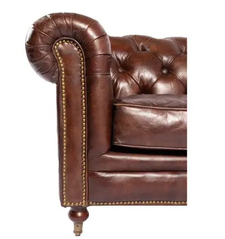 Birmingham Sofa Dark Brown Leather