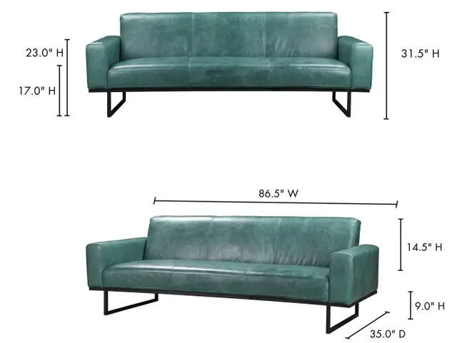 Brock Sofa - Teal